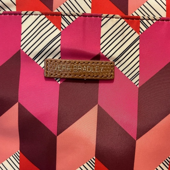 Vera Bradley Large Nylons Chevron Print Purse Excellent Condition - Picture 4 of 4